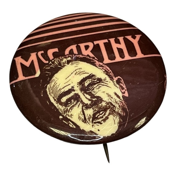 Eugene McCarthy 1968 Campaign Pinback Button Lapel Pin Presidential President - Picture 1 of 3